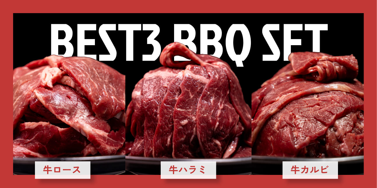 人気TOP３BBQセット タレなし